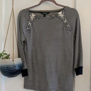 Ralph Lauren striped boat neck pullover